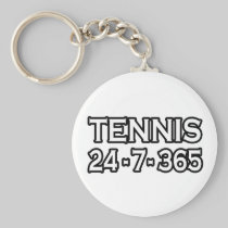 Tennis 24-7-365 keychain