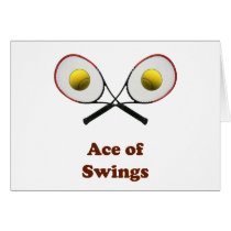 Tennis Ace of Swings Greeting Card