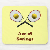 Tennis Ace of Swings Mouse Pad