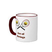 Tennis Ace of Swings Coffee Mugs