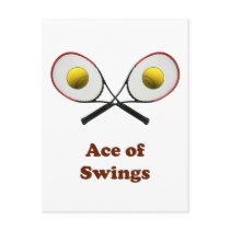 Tennis Ace of Swings Post Cards