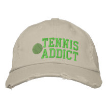 Tennis Addict Embroidered Hat embroidered hats by embroideryshirts Tennis Addict Embroidered Hat embroidered hats