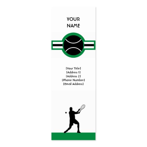 tennis : air star business cards (front side)