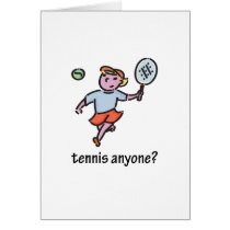 Tennis Anyone? cards by kidplanet Tennis Anyone? cards