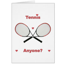 Tennis Anyone Greeting Cards