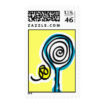 Tennis Art Stamp