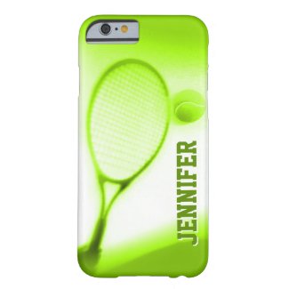 Tennis ball and racket sports green iPhone 6 case