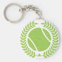 Tennis Ball and tennis Team Vintage design Keychain