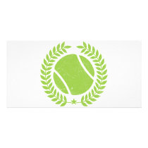 Tennis Ball and tennis Team Vintage design photo cards