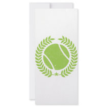 Tennis Ball and tennis Team Vintage design rack cards