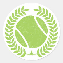 Tennis Ball and tennis Team Vintage design Sticker