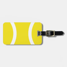 Tennis ball bag tag