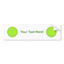 Tennis Ball: Bumper Sticker