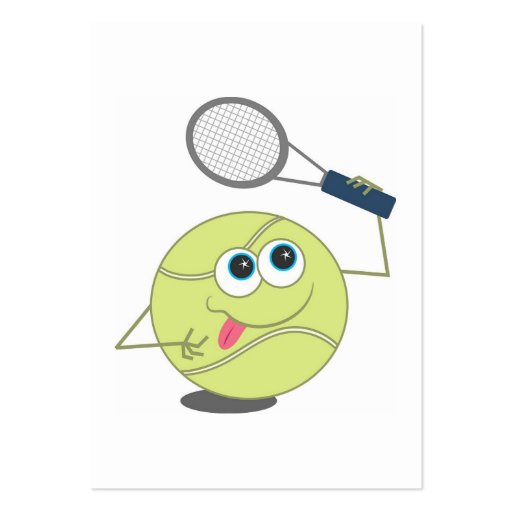 Tennis Ball Business Card Template (back side)