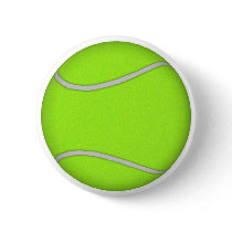 Tennis Ball: Pinback Buttons