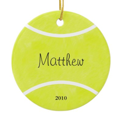 Tennis Ball Christmas Ornament