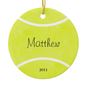 Tennis Ball Christmas Ornament