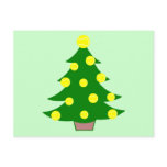 Tennis Ball Christmas Tree Post Cards