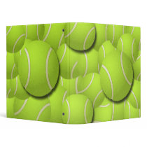 TENNIS BALL COLLAGE VINYL BINDER