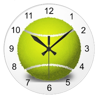 Tennis Ball Design Wall Clock