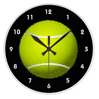 Tennis Ball Design Wall Clock