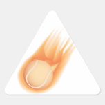 tennis ball fire triangle stickers