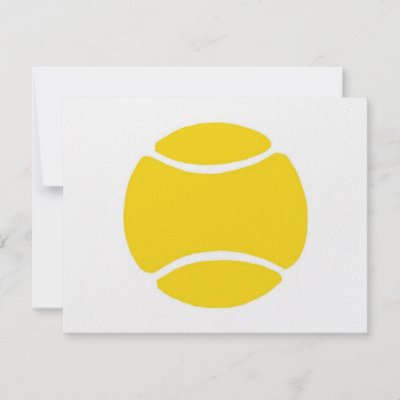 Tennis Ball invitations