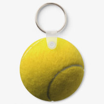Tennis Ball Keychain by hqstickers Tennis Ball Keychain