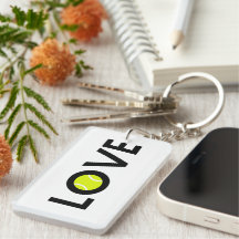 Tennis Ball LOVE Acrylic Keychain