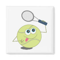 Tennis Ball Refrigerator Magnet