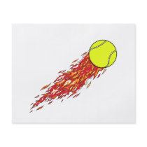 tennis ball on fire flames flyer design