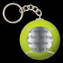 tennis ball photo keychains