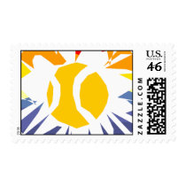 Tennis Ball Postage Stamp