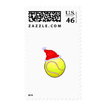 Tennis Ball (Santa Hat) postage