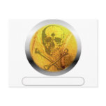 Tennis Ball Skull and Crossbones Postcard