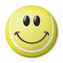 Tennis Ball Smiley Face magnet