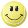 Tennis Ball Smiley Face Round Stickers