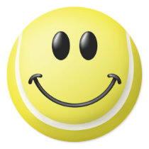 Tennis Ball Smiley Face stickers