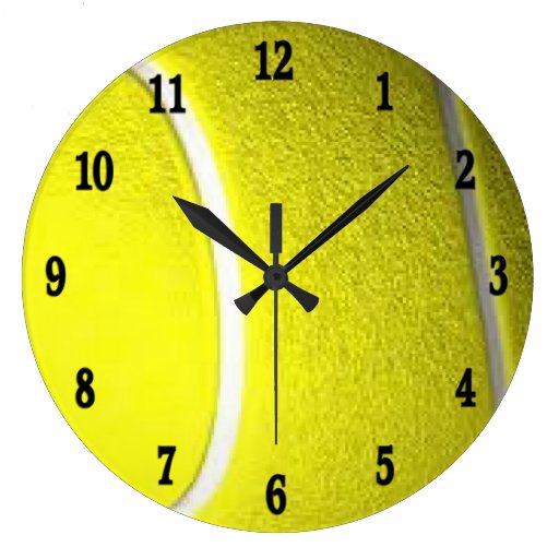Tennis Ball Sport Wall Clock Zazzle