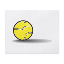tennis ball with shadow custom flyer