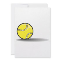 tennis ball with shadow custom announcements