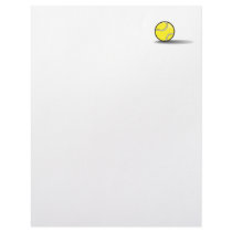 tennis ball with shadow personalized letterhead