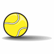 tennis ball with shadow cut out