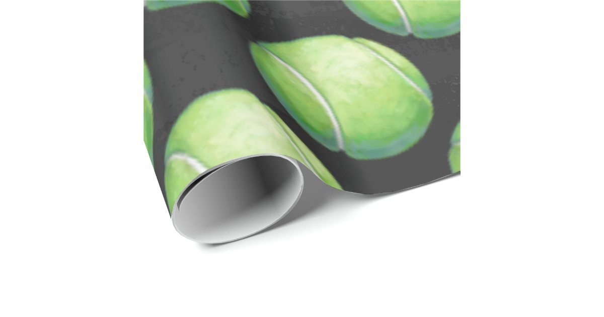 Tennis Ball Wrapping Paper Zazzle