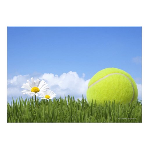Tennis Balls Invitations (front side)