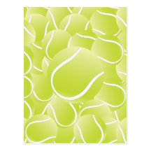 tennis balls postcards
