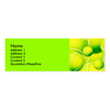 Tennis Balls Profile Card Business Card Templates