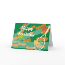 Tennis Birthday Card Design cards