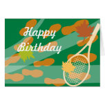 Tennis Birthday Card Design