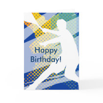 Tennis Birthday Card for men and boys